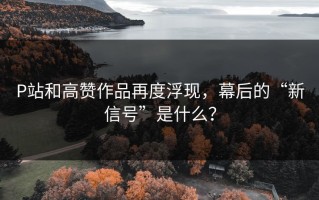 P站和高赞作品再度浮现，幕后的“新信号”是什么？