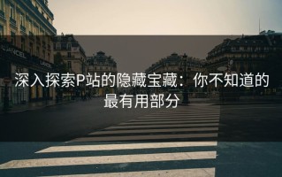深入探索P站的隐藏宝藏：你不知道的最有用部分