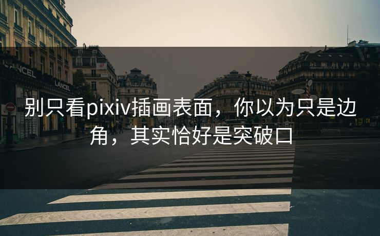 别只看pixiv插画表面,你以为只是边角,其实恰好是突破口 别只看pixiv插画表面,你以为只是边角,其实恰好是突破口